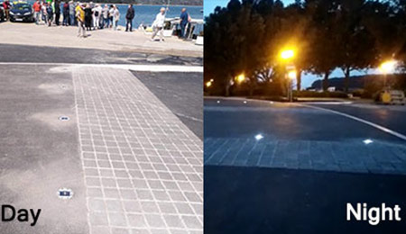 solar road stud markers