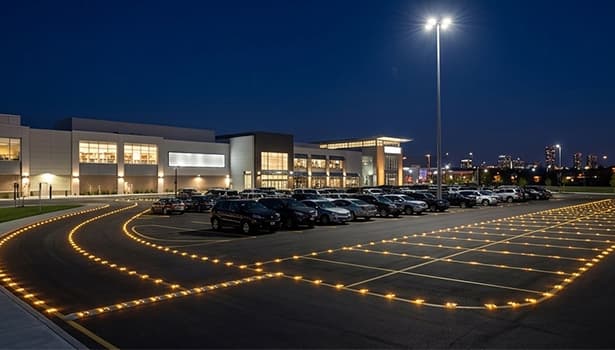 how-solar-LED-marker-lights-improve-parking-lot-safety