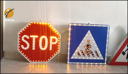 Energy efficient and environmentally friendly LED solar powered traffic signs