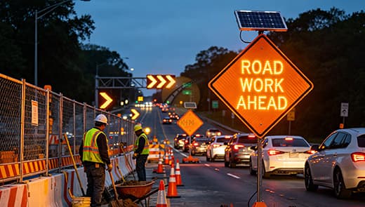 solar-traffic-signs-in-construction-zones
