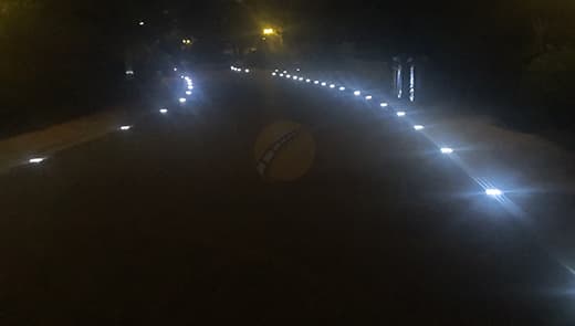 Solar Road Studs in Cold Weather