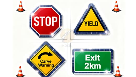 different-shapes-of-solar-traffic-signs