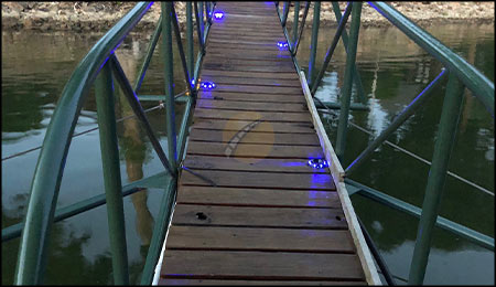 LED Solar road stud lights for Philippine bridges