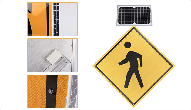 Solar Powered Pedestrian Crossing