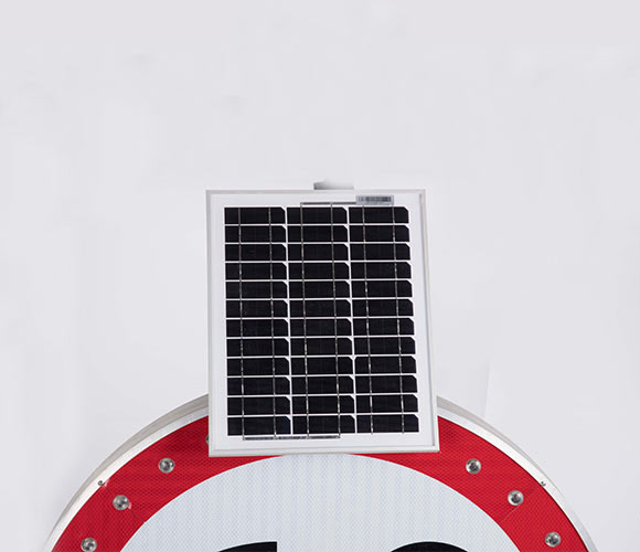 Solar Speed limited sign