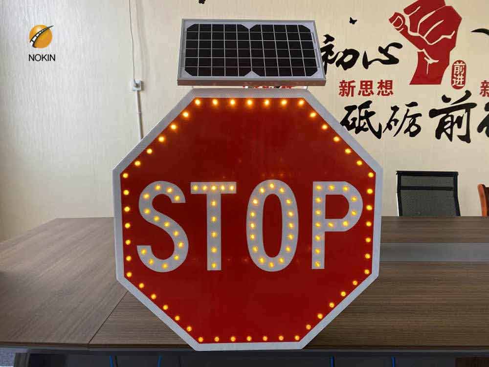Customized solar stop sign for sale
