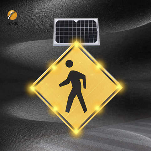 NOKIN solar powered Crosswalk traffic sign