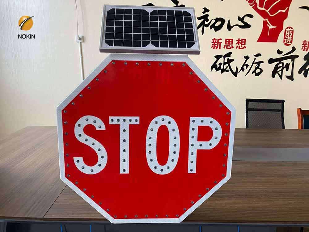 Octagonal flashing led stop sign price