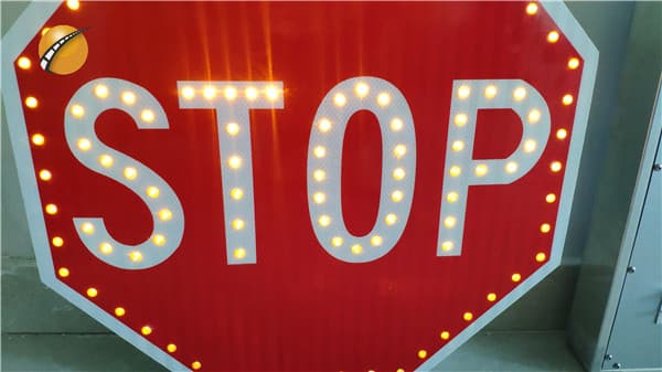 Octagonal flashing led stop sign for sale