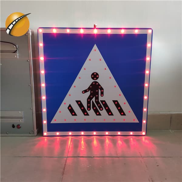 Solar Pedestrian Cross Light Direction Sign