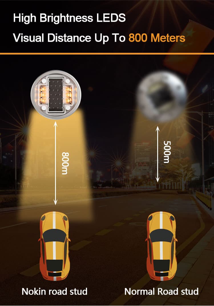 solar road stud advantages