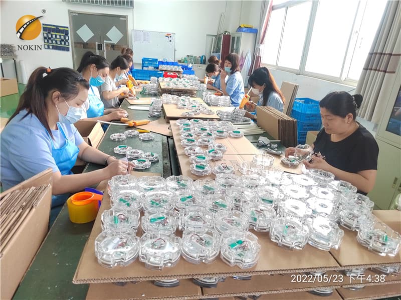 Internally Illuminated Solar Pavement Levelled Marker Color Yellow