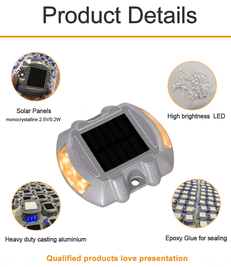 led solar road stud