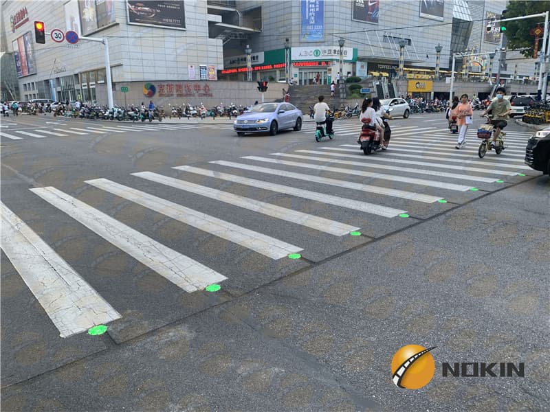 SMART pedestrian crossing and solar road stud lights