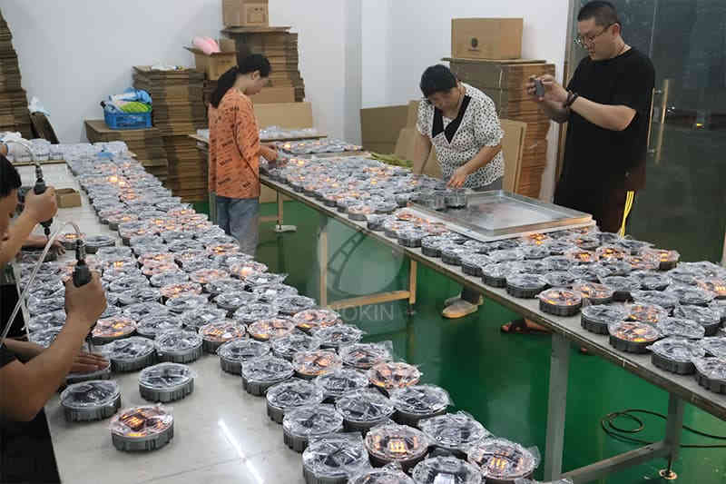 solar road stud for path Installation