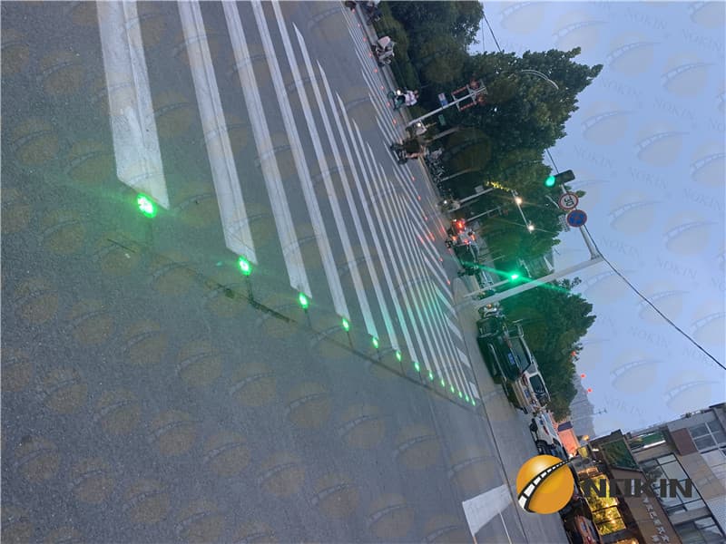 Solar road studs in Intelligent Pedestrian System