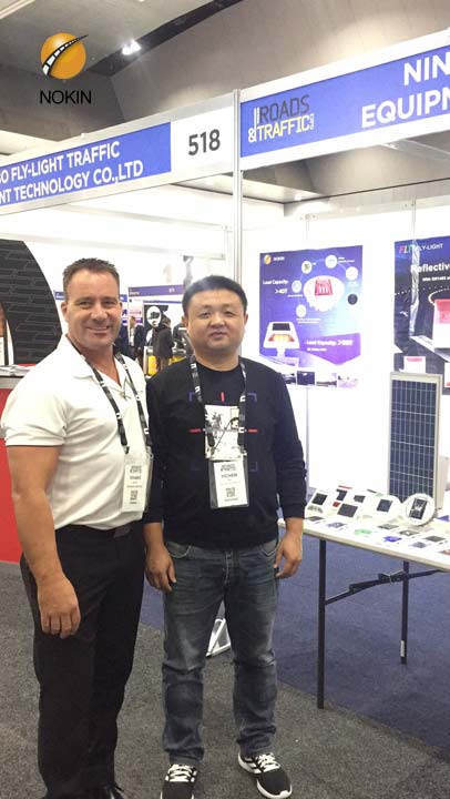 solar driveway marker truck 360 glass