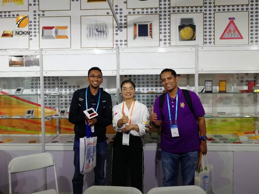 solar driveway marker truck 360 glass