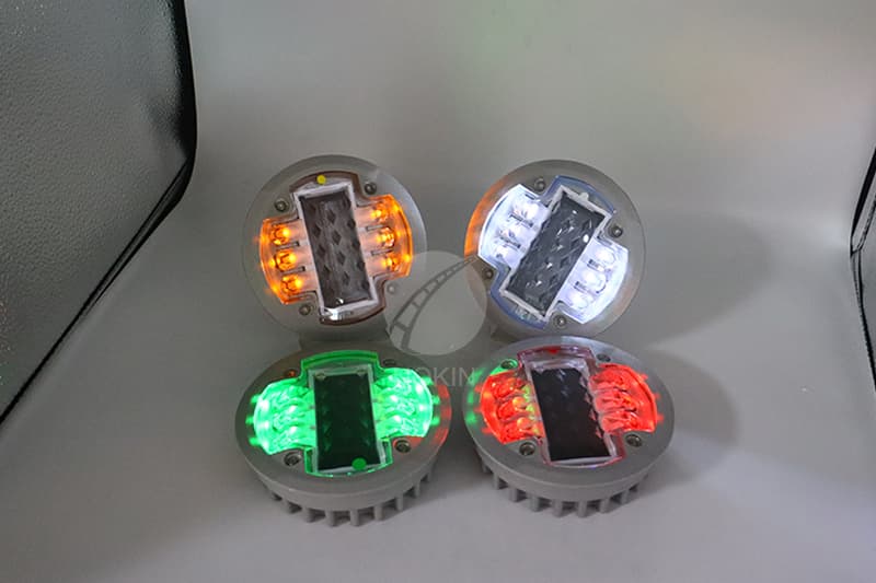 Waterproof IP 68 solar powered road stud led warning lane marker