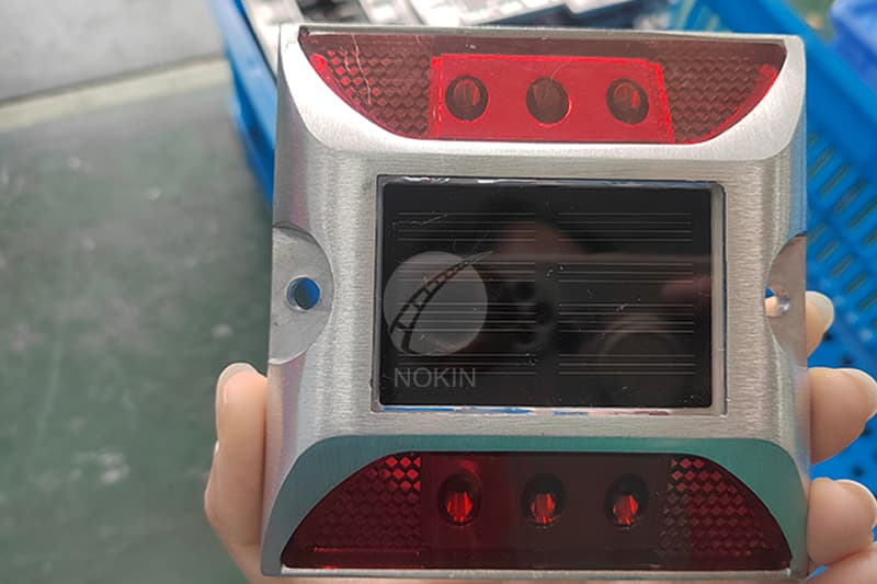 led solar road stud reflector park stainless steel