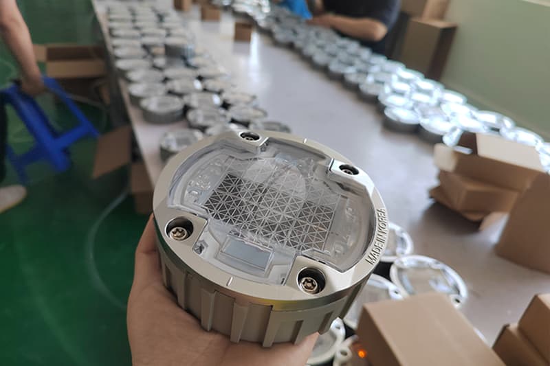 solar road stud light port PC led