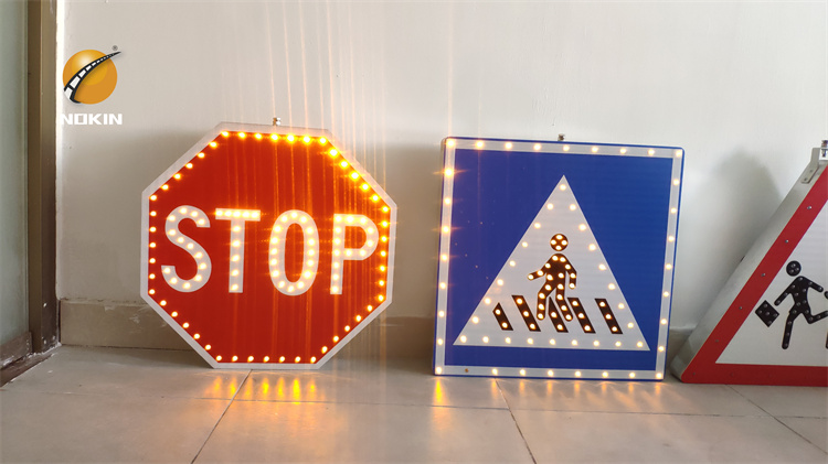 Customized flashing solar led stop sign