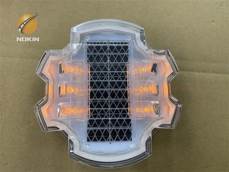 Embedded Reflector Traffic Warning Light Aluminium Solar Road Studs