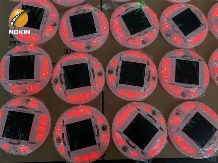 Round Plastic Flashing LED Solar Road Stud Lights