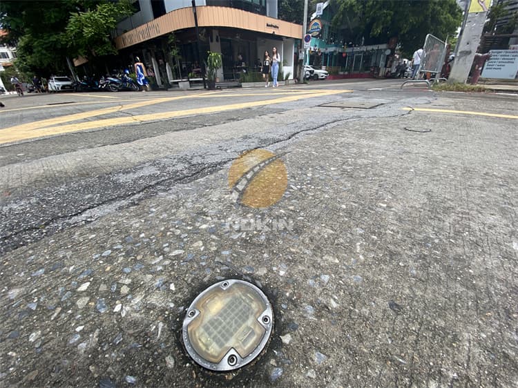 Internally Illuminated solar road markers safety Durban